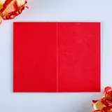 Открытка деревянная "Замурчательного настроения" красная  - фото 2