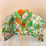 Открытка трёхмерная "С Днем Рождения" герберы, ромашки, А5  - фото 2