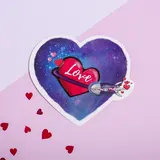 Открытка-валентинка с письмом "Ты просто космос!" 