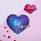 Открытка-валентинка с письмом "Ты просто космос!"  - фото 2