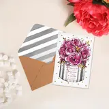 Открытка поздравительная "Счастья Радости Любви!", 10х15 см 