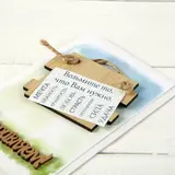 Открытка "Поздравляем!" ручная работа, листовка  - фото 3