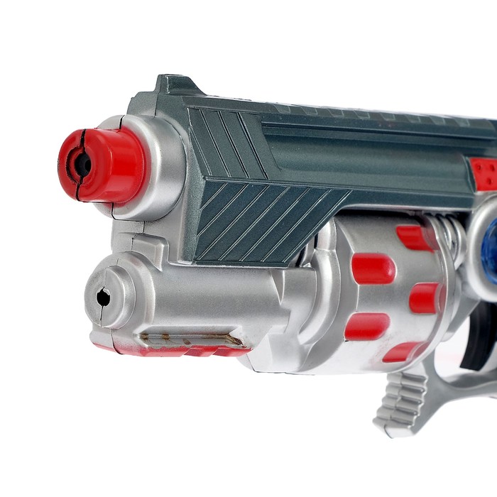Пистолет «Суперпушка», световые и звуковые эффекты, работает от батареек 
