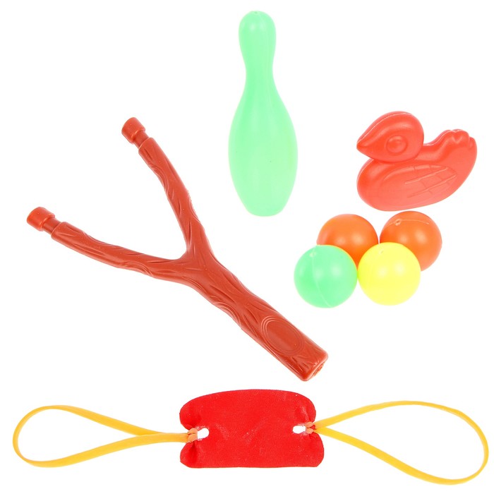 Рогатка «Шалапай», стреляет шариками, с мишенями, цвет МИКС 