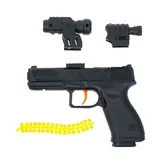 Пистолет «Глок», стреляет гелевыми пулями, с лазером 