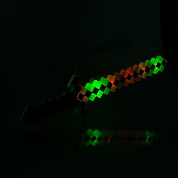 Меч световой «Крафт», световые и звуковые эффекты, работает от батареек 