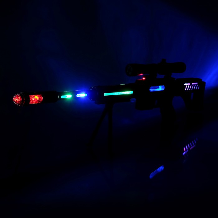 Ружьё «Снайпер», световые и звуковые эффекты, вибрация, работает от батареек 