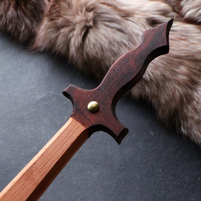 Сувенир деревянный "Набор воина", щит 36 х 27 см, меч 38 х 7 см 