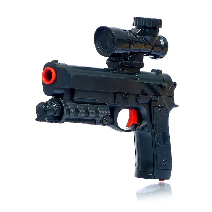 Скорострельный автоматический пистолет М92, стреляет гелевыми пулями, работает от аккумулятора 