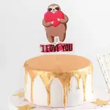 Топпер на торт 14,5x8 "Влюблённый ленивец"  - фото 4