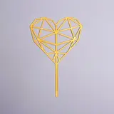 Топпер "Сердце" геометрия 