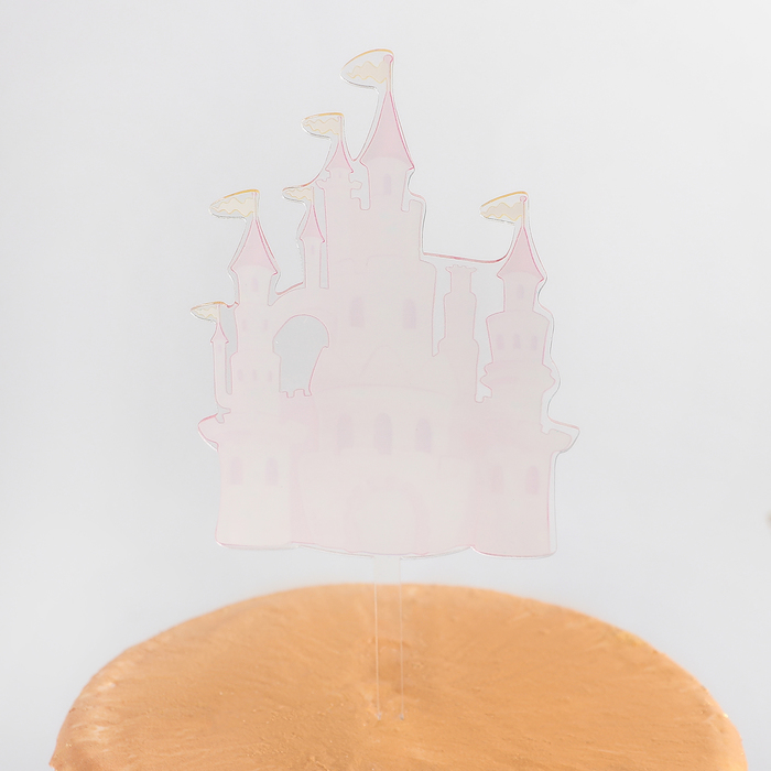 Топпер на торт 16,8х8,9 "Замок принцессы" 