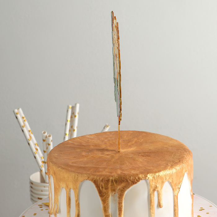 Топпер на торт "Счастливой свадьбы", 13,5×18 