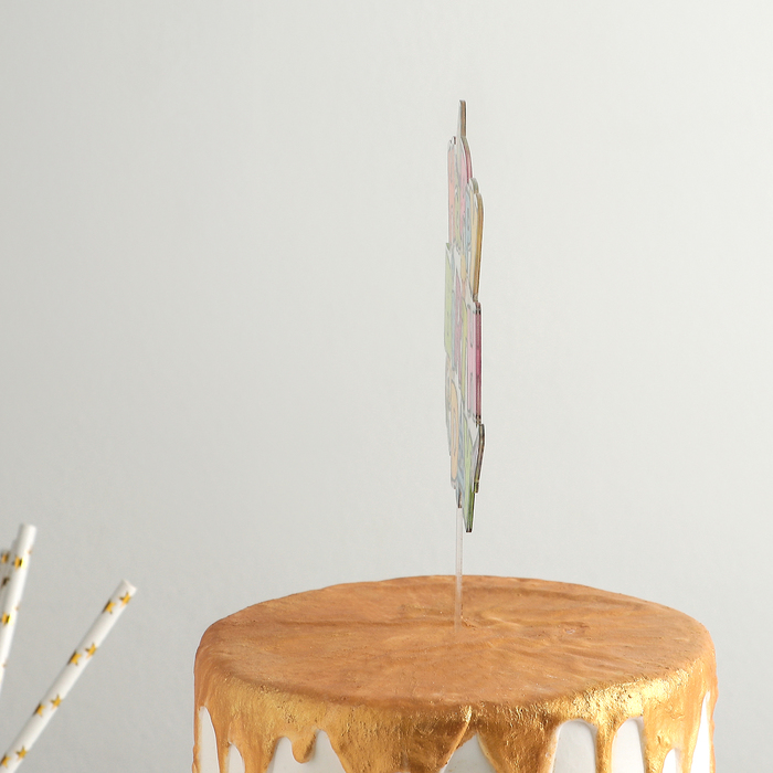 Топпер на торт "С Днём Рождения", 17×12 
