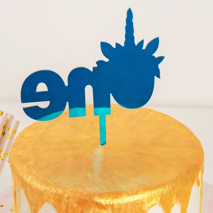 Топпер на торт «Единорожка» 14×11 