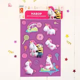 Топпер в торт "Мой единорог", Гадкий Я + наклейки  - фото 3