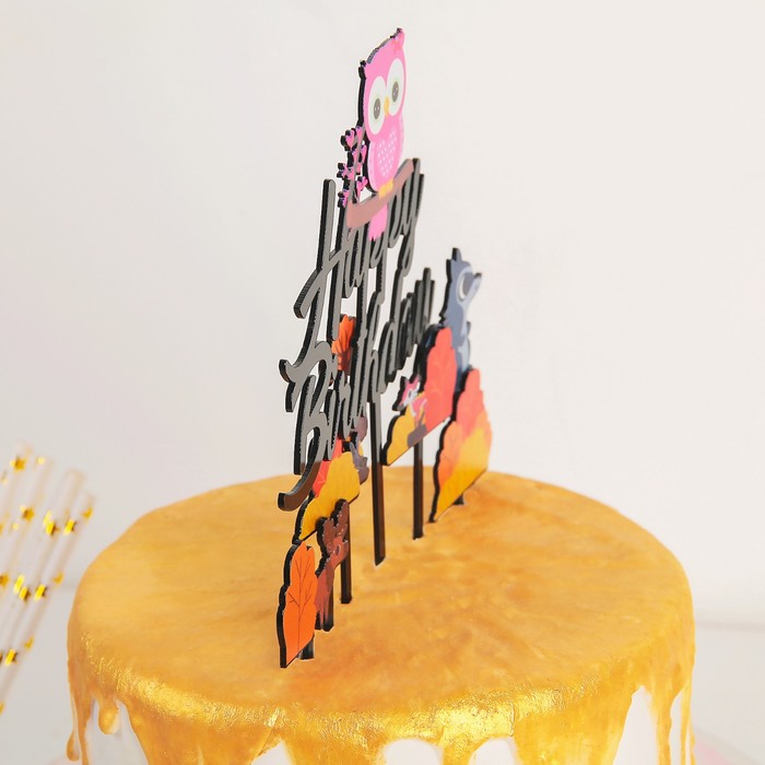 Топпер Дарим Красиво "Жануарлар" торт пен кекстерге арналған, жинағы 7 дана 