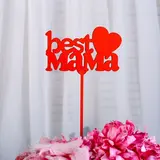 Топпер "Best mama", цена за 1 шт, микс  - фото 3