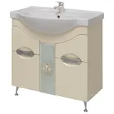 Комплект мебели Onika Флорена 80.13, тумба с раковиной Эрика 80, кремовая 