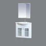 Тумба с раковиной «Аквалина-60», угловая со стеклом  - фото 2