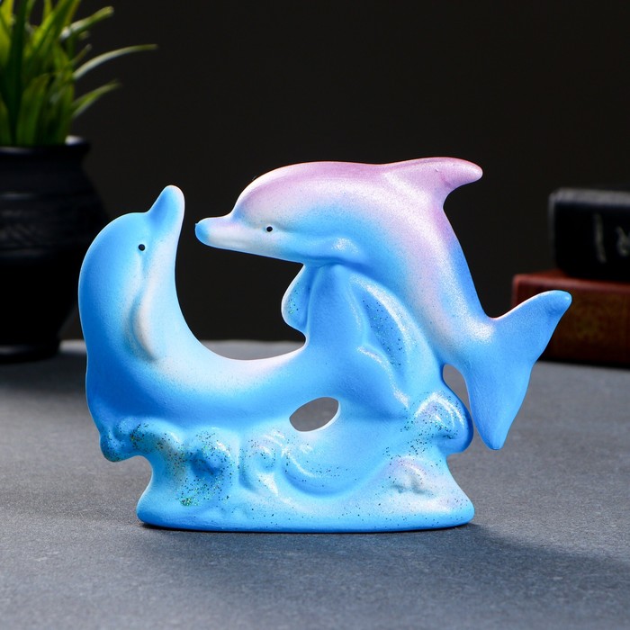 Фигура "Дельфины парные №2" 5 × 16 × 12 см МИКС 122 