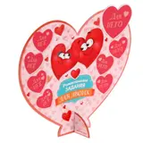 Сердце сувенирное со скретч-слоем «Романтические задания для двоих»  - фото 4