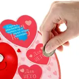 Сердце сувенирное со скретч-слоем «Романтические задания для двоих»  - фото 5