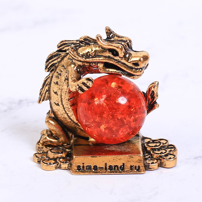 Фигурка с камнем "Богатства", дракон 