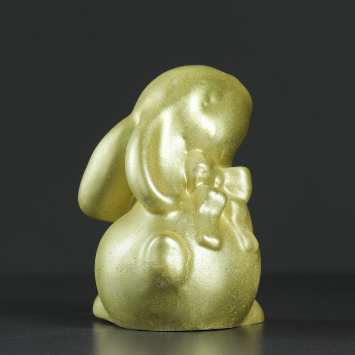 Фигура "Модный кролик" золото 11х8,5 см 