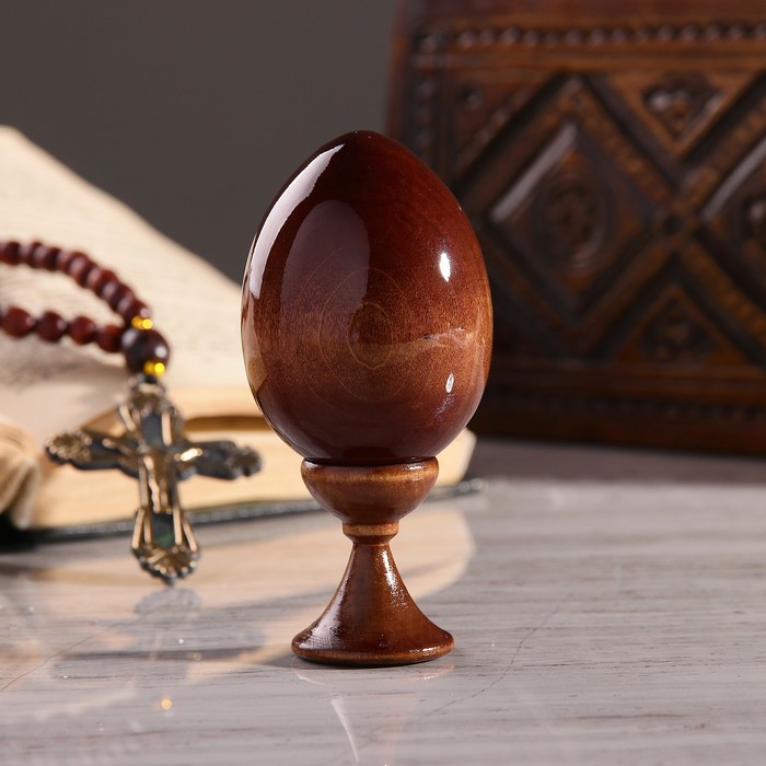 Сувенир Яйцо на подставке икона "Божья Матерь Феодоровская" 
