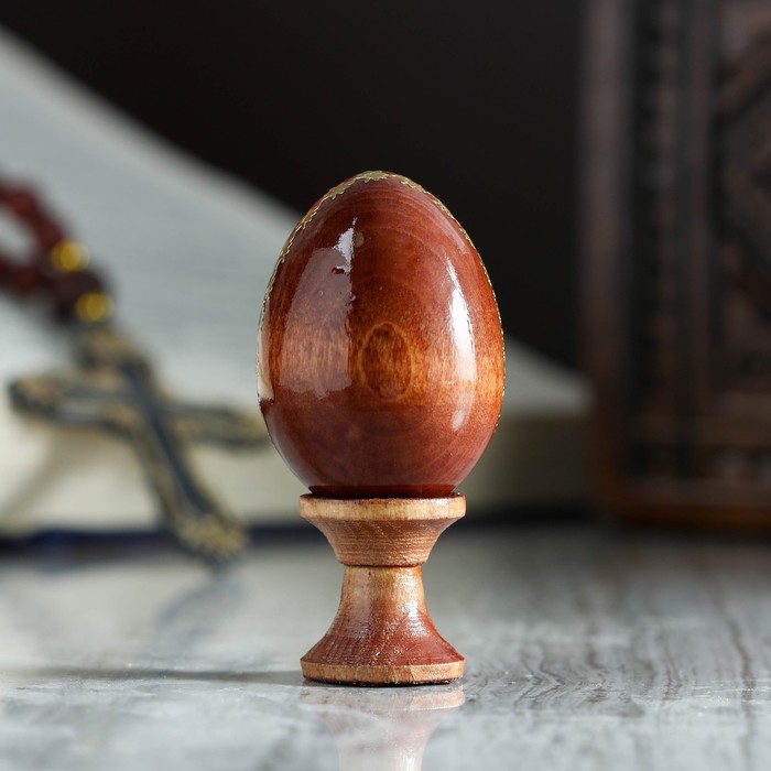 Яйцо сувенирное "Богоматерь Остробрамская", на подставке 