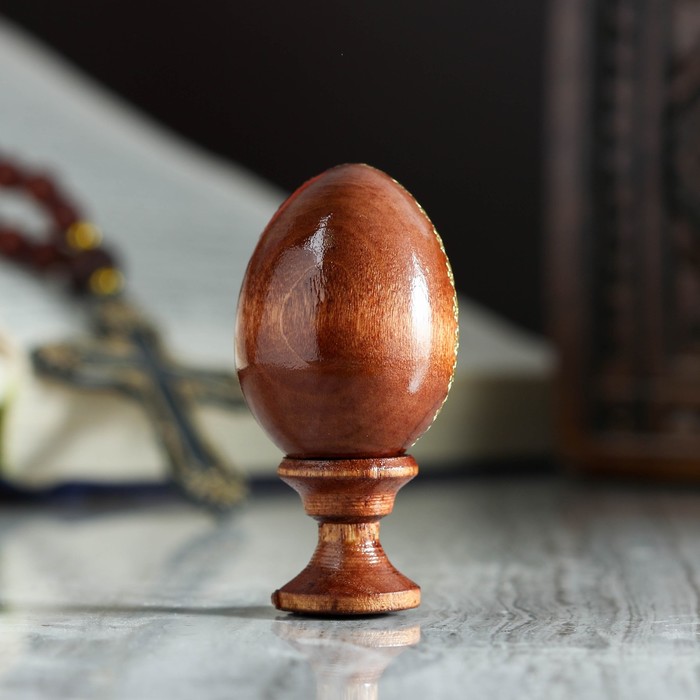 Яйцо сувенирное "Богоматерь Почаевская", на подставке 