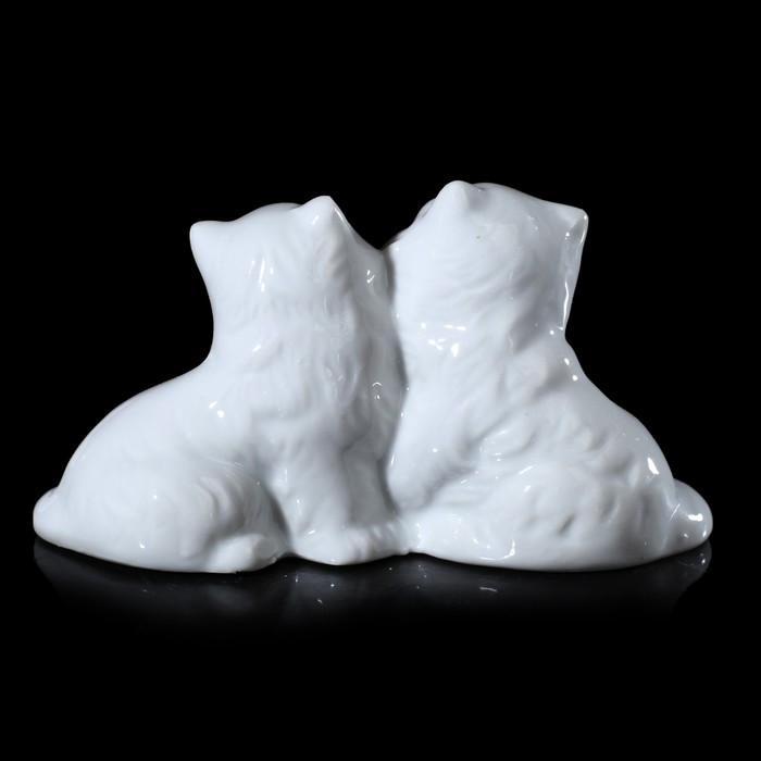 Сувенир "Два белых котёнка" стразы 5,5х11х4,5 см 