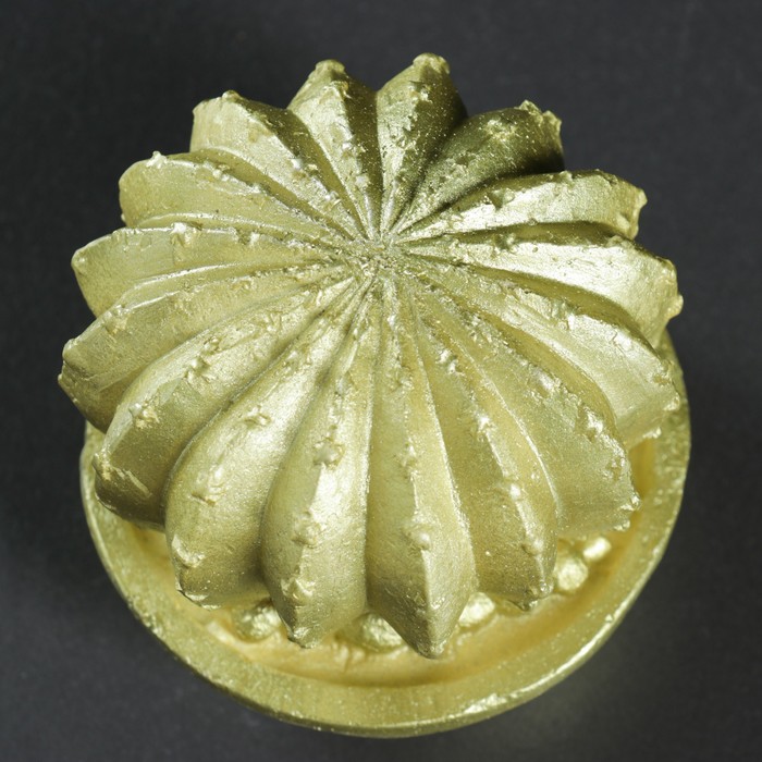 Фигура "Кактусы в горшочках" золото 9х9,5 см 