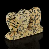 Фигурка Сердца от 48х30мм/48г, яшма перепилиная 