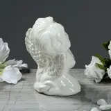 Статуэтка "Ангел мальчик" глянец, белый, 13 см 