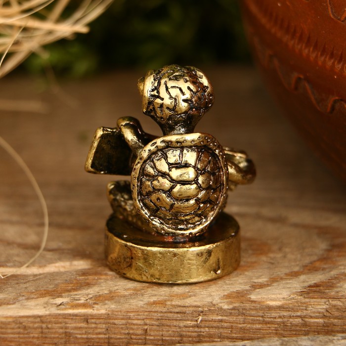 Фигурка черепаха "Пусть повезет", 2,6 х 3,5 см 