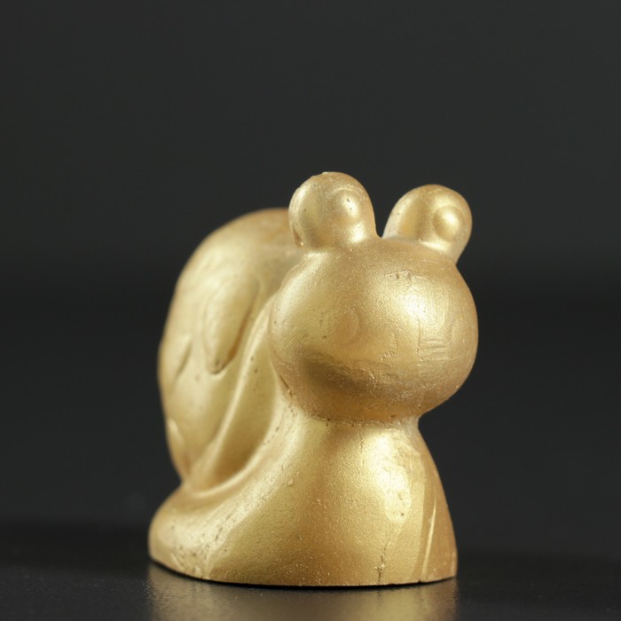 Фигура "Улитка маленькая" золото 5х5,5х3 см 