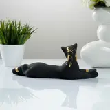 Фигура "Кошка Багира" малая лежачая роспись черная 7 × 27 × 10 см 010  - фото 2