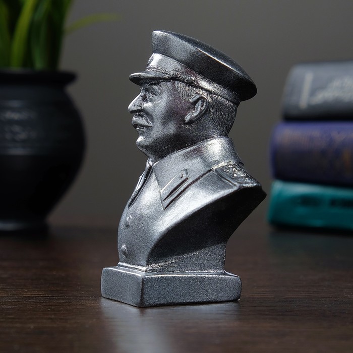 Бюст Сталин малый 10см металлик 