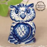 Сувенир «Сова Софа», 5 см, гжель  - фото 2
