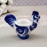 Подставка под яйцо "Петух", гжель  - фото 2