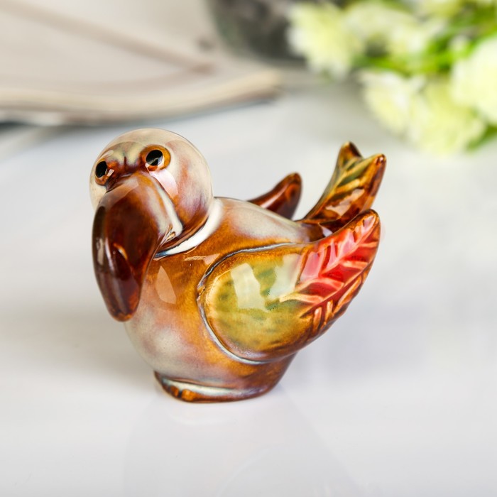 Сувенир керамика "Попугай" МИКС 9,7х13х5,4 см 