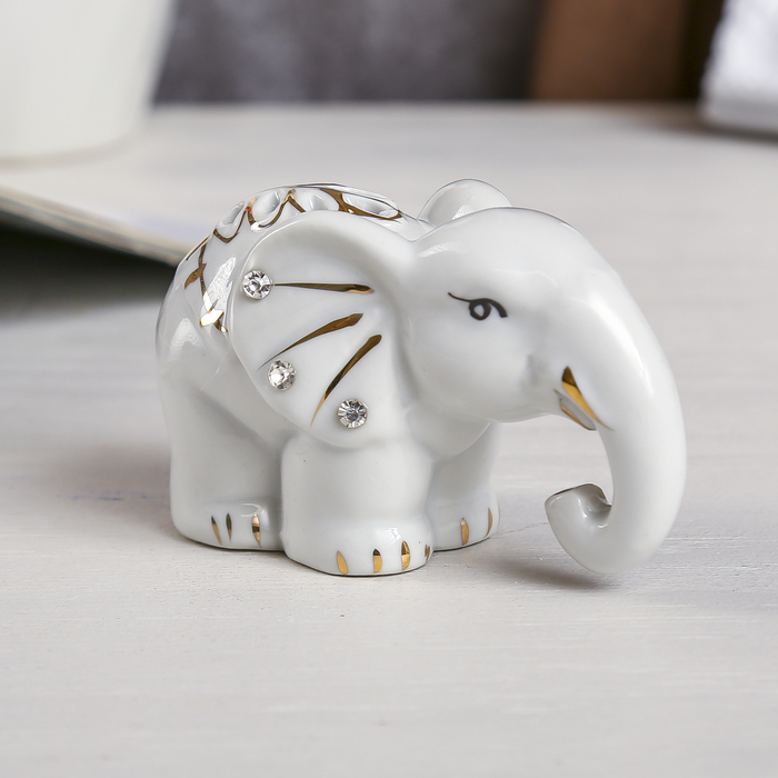 Сувенир "Два слонёнка" стразы набор 2 шт. 9,5х12х5 см 