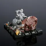 Сувенир "Слоник", змеевик, мрамор  - фото 2