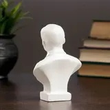Бюст Гагарин белый, 4х8х11 см  - фото 3
