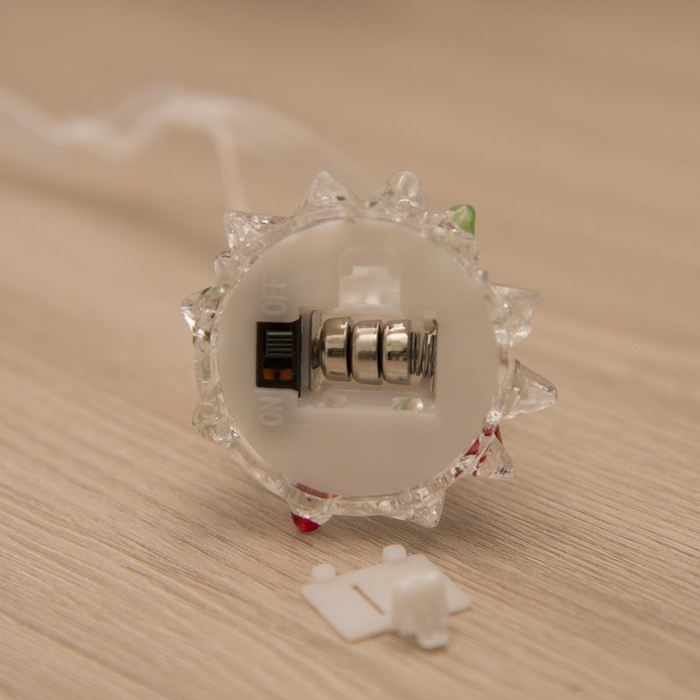 Игрушка световая "Ёлочка" , 8 см, батарейки в комплекте, 1 LED, RGB, прозрачная 