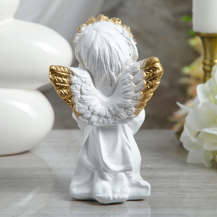 Статуэтка "Ангел с сердцем" золото 