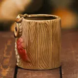 Сувенир керамика карандашница "Сова" 9х8х7,2 см  - фото 2