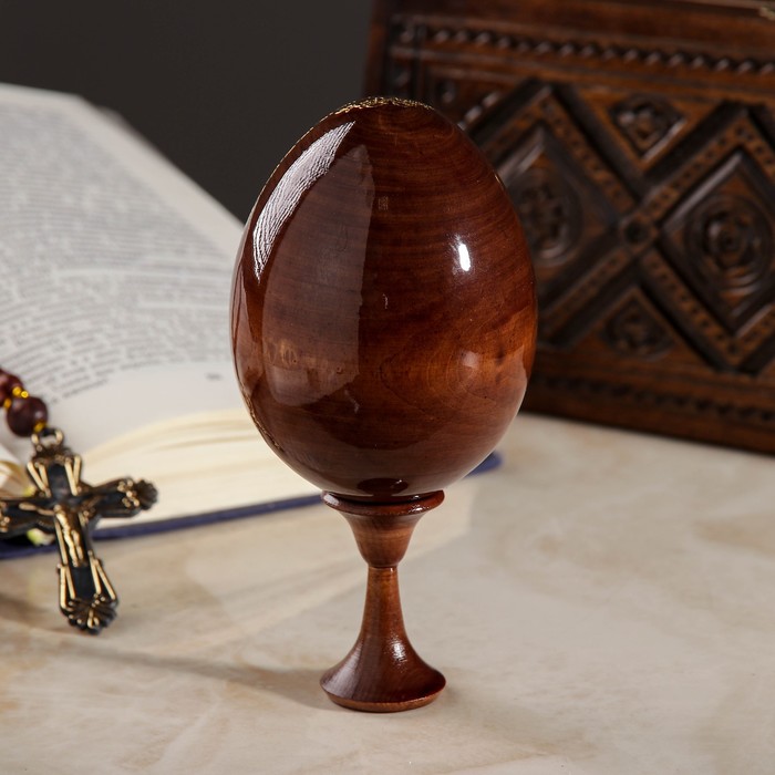 Сувенир Яйцо на подставке икона "Божья Матерь Отрада и утешение" 